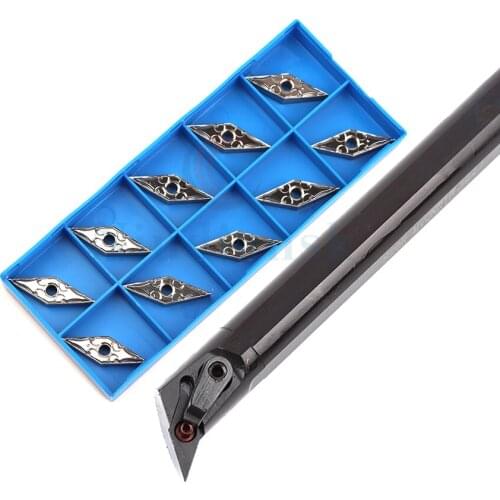 1PC Internal turning toolholder S20R-MVQNR/L Special for CNC lathe 20mm-25mm+10PCS VNMG1604 High Performance Carbide insert Suit