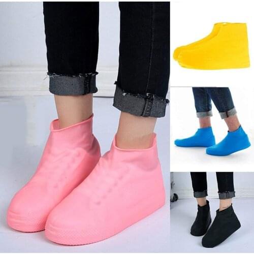 Waterproof Rainproof Shoe Cover Silicone Reusable Washable Wear-Resistant Shoes Covers Rain Boots For Adult Kids