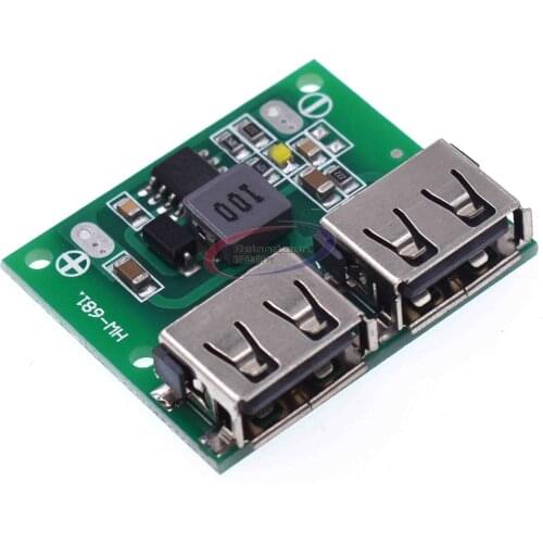 9V 12V 24V to 5V DC-DC Step Down Charger Power Module Dual USB Output Buck Voltage Board 3A Car Charge Charging Regulator 6-26V