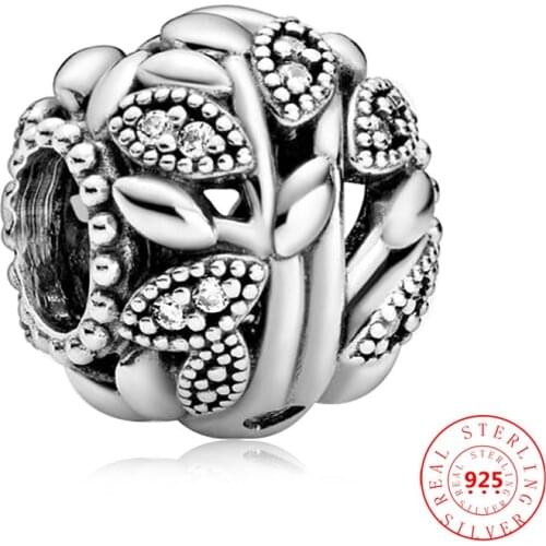New 100% 925 Sterling Silver Openwork Family Tree Charm Beads Fit Original Pandora Charms Bracelet Women DIY Europe Fine Jewelry