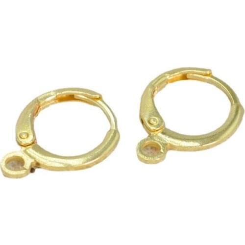 100 PCS 11mm 13mm Earpins Metal Brass Ear Clip DIY Earrings Accessories For Jewelry Making