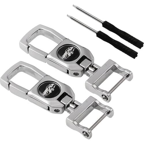 2pcs Car Keychain Key Rings Zinc Alloy Non-fading Universal Fit for Buick for Chevrolet for Peugeot for Harvard 78x25mm