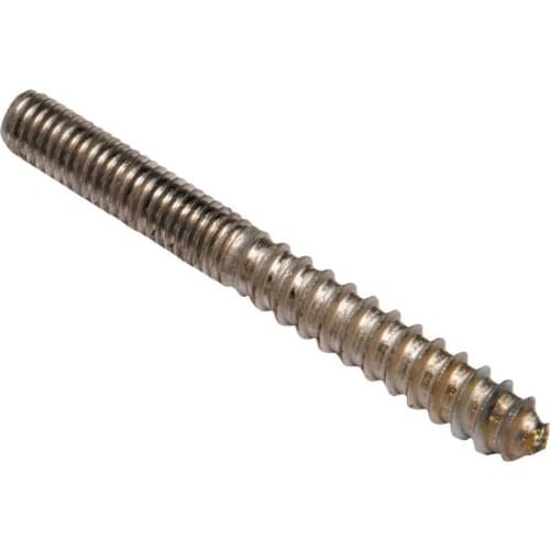 M4 M5 m6 M8 Hanger Bolt Wood To Metal Dowels Double Ended Furniture Fixing Self Tapping Screws Wood Thread Stud 30pcs