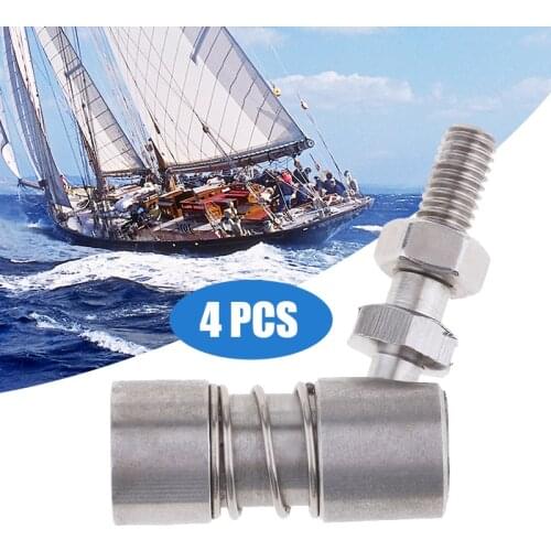 4 Pcs 1/4 Inch 6mm Boat Throttle Ball Joint Tie Rod Linkage End 304 Stainless Steel For Marine Yacht Speedboat Boat Accessories
