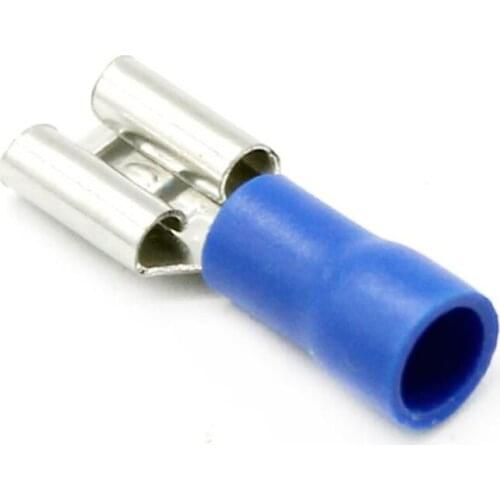 50x Female Spade Insulated Connector Crimp Electrical Wire Terminal 16-14AWG