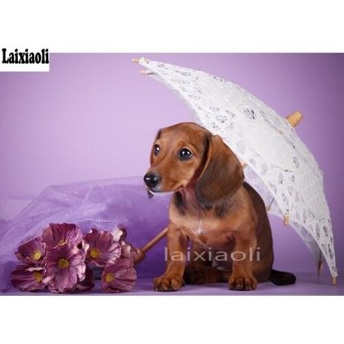 5D DIY Diamond Painting New Animal Dachshund Dog Cross Stitch Diamond Embroidery Mosaic rhinestone Needlework Home Decor Gift