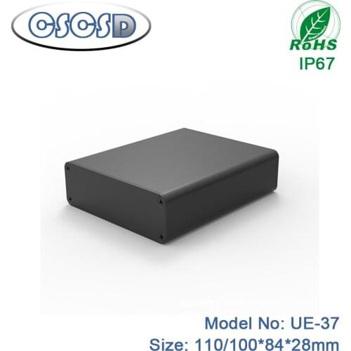 Aluminum junction box custom amplifier aluminium enclosure extruded colling pcb box electronic equipment by CSCSD 1pcs 84*28mm