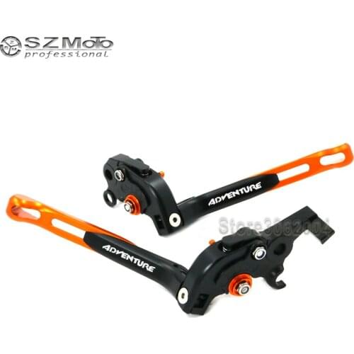 For KTM 640/950/990 Adventure Aluminum Motorcycle Accessories Folding Extendable Adjustable Brakes Clutch Levers With LOGO CNC