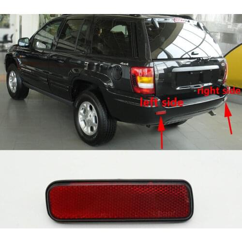 Car Rear Bumper Reflector Brake Lamp Marker Light For Jeep Grand Cherokee 1999 2000 2001 2002 2003 2004 2005 2006
