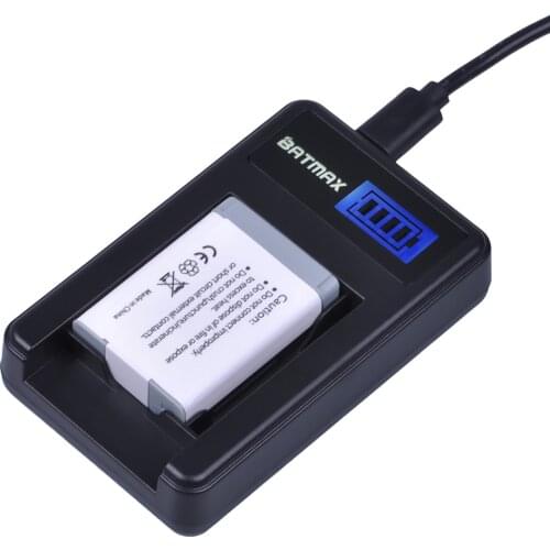 Batmax 1pc NB-13L NB 13L NB13L Battery + LCD USB Charger for Canon PowerShot G5X G7X G9X G7 X Mark II G9 X,SX620 SX720 SX730 HS