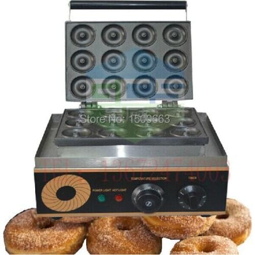 Free Shipping ~ Electric 110V 220V 12 Holes Donuts Maker Machine Cookie Maker