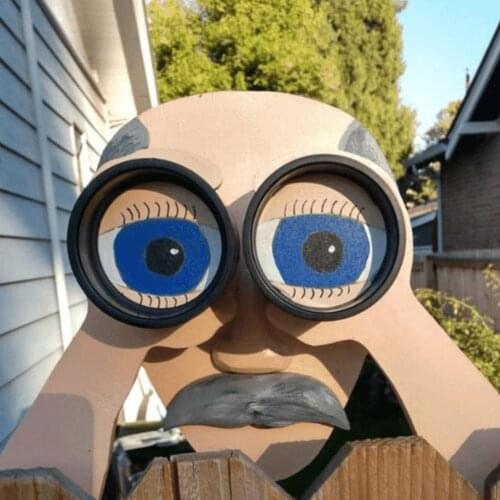 Fence Decor Eco-friendly Water-proof PP Farmhouse Grandpa Shape Art Ornament for Home