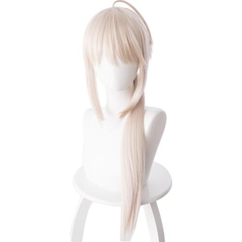 Fate Grand Order Cosplay Wig Saber Altria Chemical Fiber Hair Wig For Halloween Party Cosplay