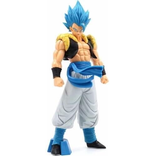 Anime DBZ Figures Standing Large Gogeta Models Two Colors Hair 32cm PVC Boxed Toys