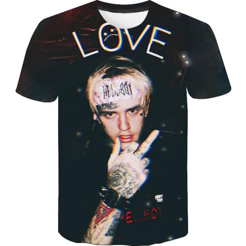 New Fashion T-Shirt Lil Peep 3D Printed Streetwear Rapper Hip Hop T Shirt Men Women Casual Oversized Tees Tops Harajuku Clothing