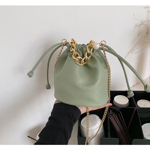 Byleelai Leather Handbag Womens 2021 New Fashion High Qualityone Shoulder Slung Bucket Bag Messenger Bags for Girls Ladies