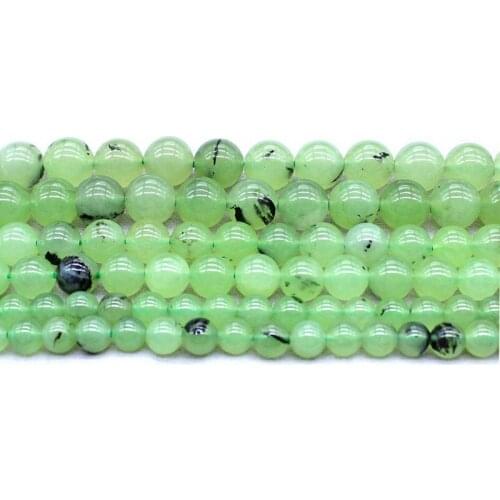 Natural Stone Green Grape Agates Onyx Round Beads 6MM 8MM 10MM DIY Strand Bracelet Material for Jewelry Making Accessory