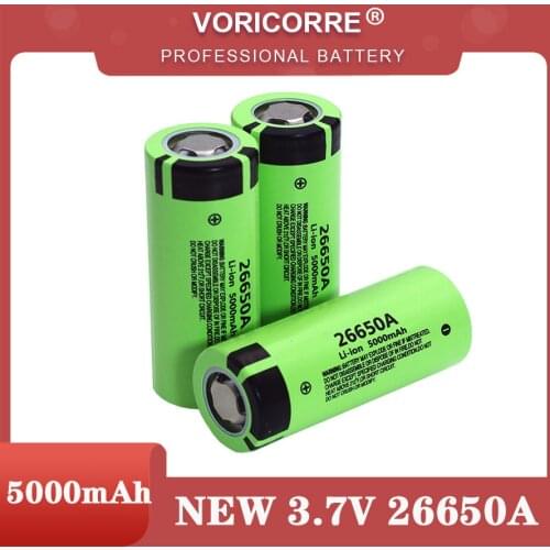VariCore 26650A Li-ion Battery 3.7V 5000mA Rechargeable batteries Discharger 20A Power battery for flashlight E-tools battery