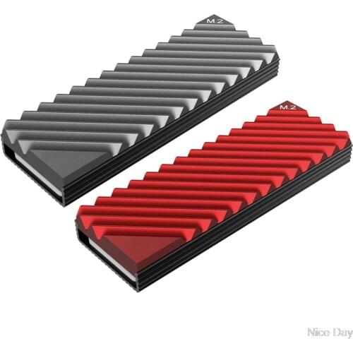 M2-3 M.2 2280 SSD Hard Disk Aluminum Heat Sink with Thermal Pad for Desktop PC Computer Cooling System Accessories My19 20