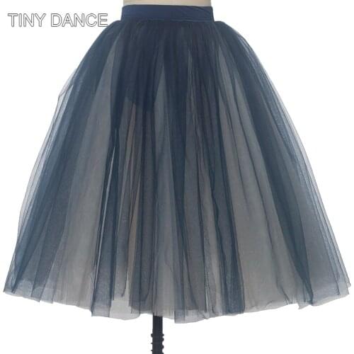 New arrival of child and adult ballet dance half tutu stage show costume royal blue and white ballet tutu skirt 17602-1