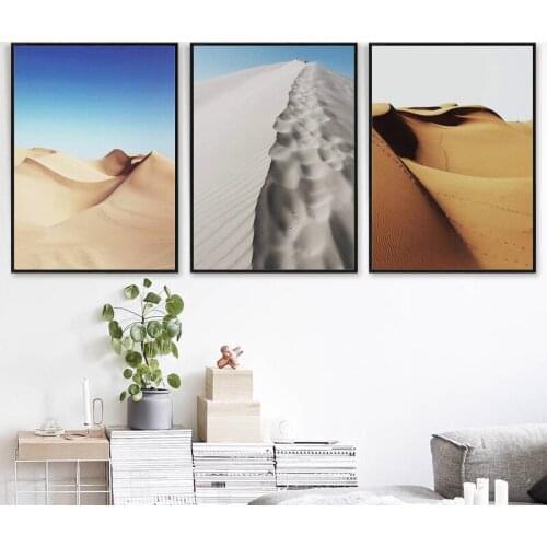 The Desolate Desert Landscape Decoration Canvas Painting Art Print Poster Picture Wall Painting Home Decoration