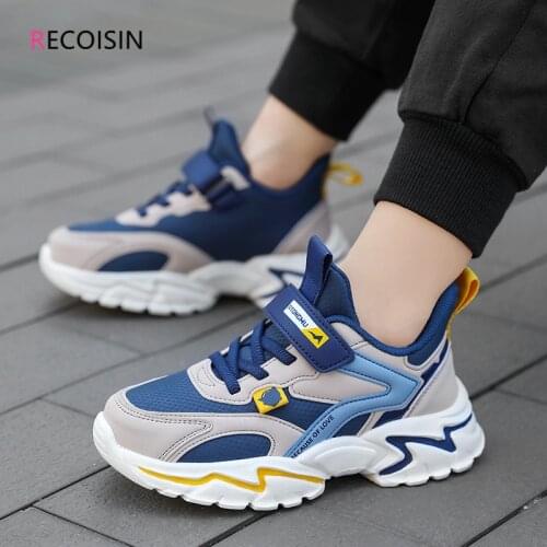 RECOISIN 2021 Kids Sneakers Boys Basket Shoes Breathable Comfortable Children Shoes Boy Fashion Sport Shoes Chaussure Enfant