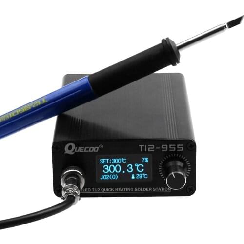 STM32 V2.1S T12-955 Soldering Station Electronic Soldering iron 1.3inch Digital station solder 9501 handle iron tip welding tool
