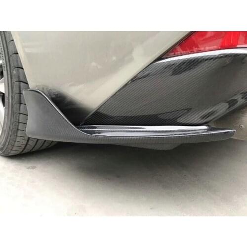 ATS Style Carbon Fiber Rear Spat (GSE/AVE/ASE 3#) Glossy Finish Bumper Extension Splitter Lip For Lexus 2017 On IS350/300h/300