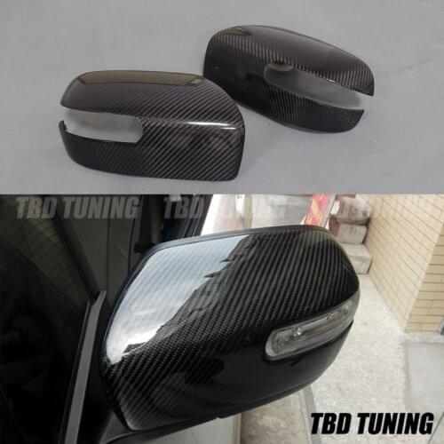 Rear View Mirror Cover For Mazda 5 CX-7 2007-2011 CX-9 2007-2009 Carbon Fiber Mirror Replacement Style Car Wing Mirror Cover