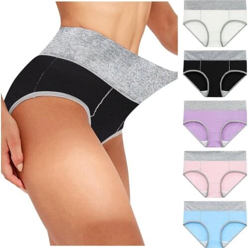Women Patchwork Briefs Panties Underwear Knickers Bikini Soft Female Underwear Skin-friendly Underpants Lady Intimates 2021