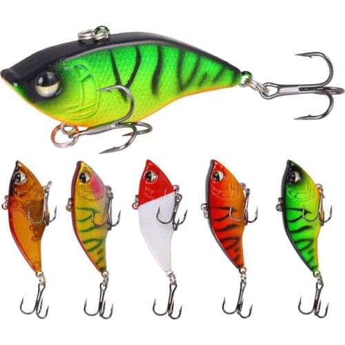 1pcs VIB 15g 5.5cm Fishing Lures VIB Hard Bait Crankbait Artificiais Fishing Wobbler for All Water Levels Bass Fishing Tackle