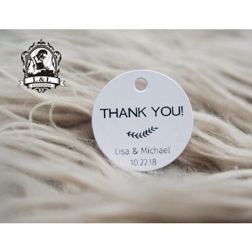 200 pcs 3.5cm round kraft/white paper label thank you tags personalized tag gift tags attend a wedding invitationLove label