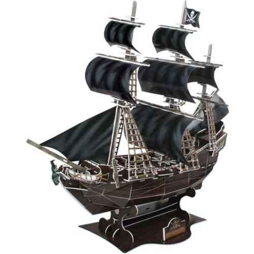3d The Queen Anne’s Revenge Ship Toy Ship 155 Pieces pirate ship Puzzels Board games Educational Puzzle Toys Montessori Puzzle