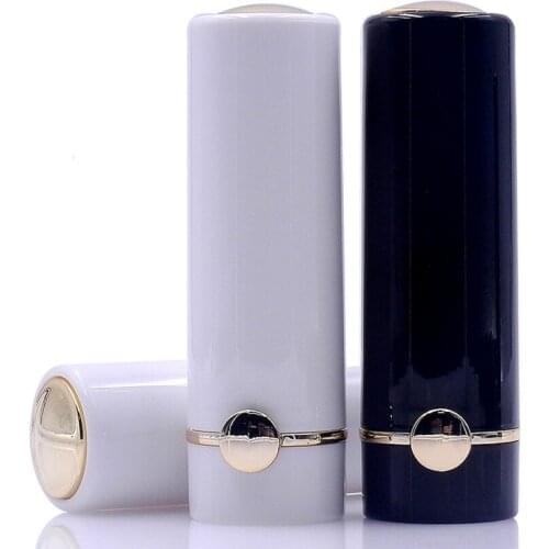 50PCS Empty Lipstick Container Black White with Gold Color Lipstick Tube Lipstick Container Elegant Lipstick Packaging Conatiner