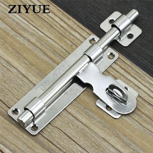 Free Shipping Inch Stainless Steel Plug Door Bolt Wooden Security