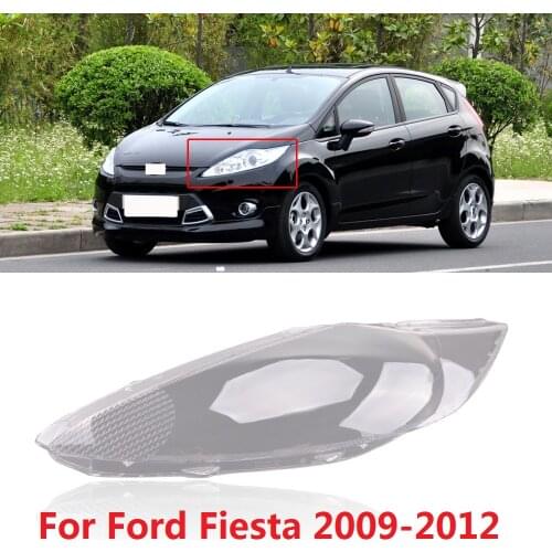 CAPQX For Ford Fiesta 2009 2010 2011 2012 Front Headlamp Lens cover Headlight Glass cover Head Lamp Lid Head Light Shell cover