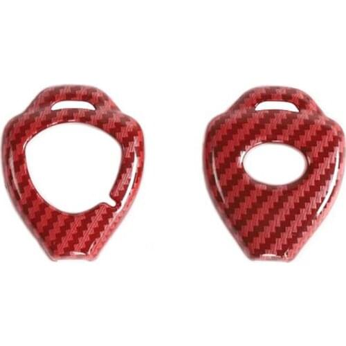 Car Carbon Fiber Key Cover Case For Toyota 4Runner 2010-2020 Smart Remote Control Fob Protector Shell Keychain Bag