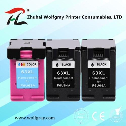 63XL Ink Cartridge Compatible for hp 63 XL for hp63 for Deskjet 1110 2130 2131 2132 3630 4250 5220 5230 5232 5252