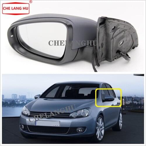 Left For VW Golf 6 A6 MK6 2009 2010 2011 2012 2013 Car-styling Rear Electric Adjustable And Heated Mirror With Turn Singal Light