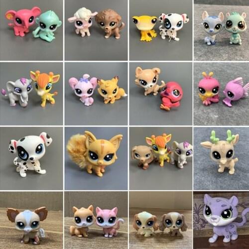 Lps Short Hair Cat Kitten Dog Dachshund Collie Spaniel Great Animal Classic Little Pet Toys Dolls Loose Figure Gift