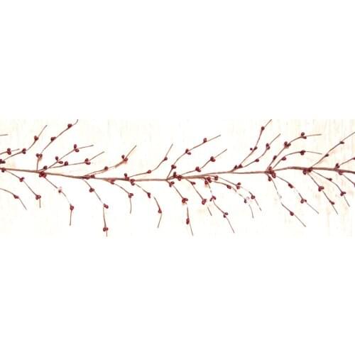 Any size ,any color is available) Hot Sale!!!50 X5ft Burgundy Airy Pip Garland w/Wired Stem