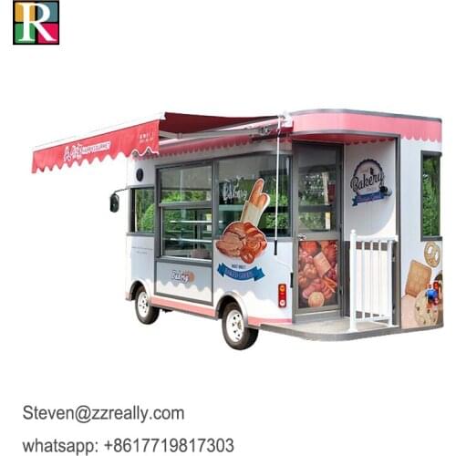 RL-E42 mobile food truck With food display case electric food truck for sale europe