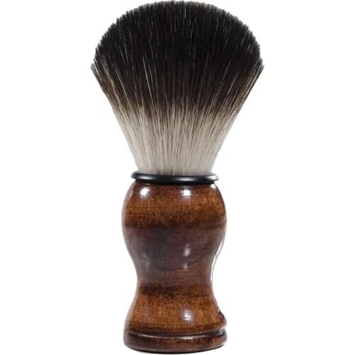 Men Shaving Brush Shave Wooden Handle Facial Beard Cleaning Appliance High Quality Pro Salon Tool Safety Razor Brush