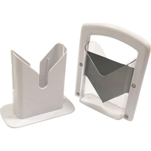 The Original Bagel Guillotine Universal Slicer with Safe Grip and Safety Shield for Bagels Breads Muffins Buns Rolls