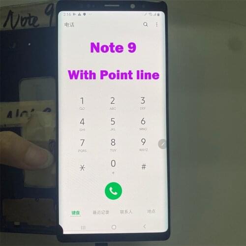 With Defect point line For Samsung Galaxy Note 9 N960F LCD Display Touch Screen Digitizer Assembly With Frame