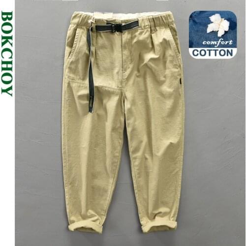 Autumn and Winter New Mens Cotton Pure Color Casual Pants GML04-Z307