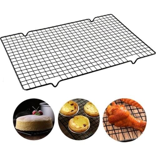 Stainless Steel Wire Grid Cake Cooling Rack Pizza Bread Barbecue Cookie Cake Cooling Tray Metal Household Baking Tools