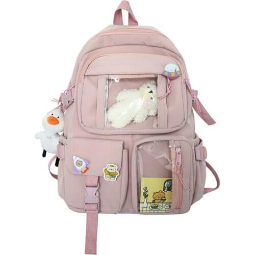 2021 New Women Large Capacity Backpack Waterproof Nylon Female Schoolbag College Laptop Backpacks Kawaii Girl Travel Book Bags