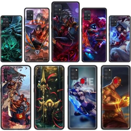 Silicone Cover for Samsung Galaxy A32 A52 A72 4G A12 A21S A51 A71 5G A21 EU A31 A41 Luxury Phone Case Shell LOL Game