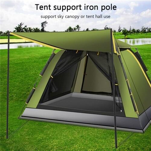Tent Rods Outdoor Camping Tent Equipment Canopy Tarp Poles Canopy Support Rods Iron Canopy Awning Frame Camping Tent Accessories